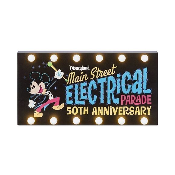 The Main Street Electrical Parade 50th Anniversary Light-up wall decor NWT - Picture 2 of 7